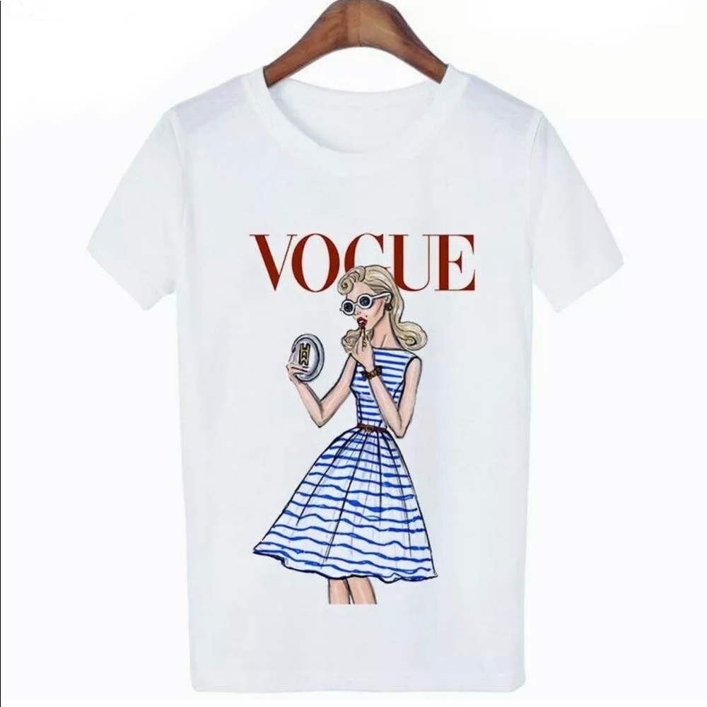 •Vogue Girl• Graphic Crew Neck T-Shirt - Picture 4 of 4